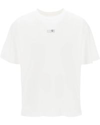MM6 by Maison Martin Margiela - T Shirt With Numeric Logo Label - Lyst