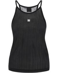 Givenchy - Top Smanicato Con Placca 4G - Lyst
