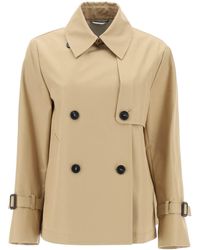 Weekend by Maxmara - Biglia Short Double-breasted Trench Coat - Lyst