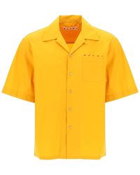 Marni - Short-Sleeved Organic Cotton Shirt - Lyst