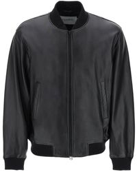 Closed - Leather Bomber Jacket - Lyst