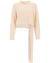 Fendi - Wool And Cashmere Sweater With Sash - Lyst