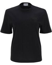 MVP WARDROBE - 'monforte' T-shirt With Tonal Logo Embroidery - Lyst