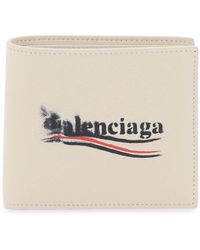 Balenciaga - Bifold Cash Wallet With Political Stencil Logo - Lyst