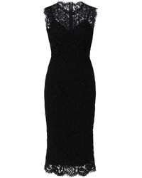 Dolce & Gabbana - Lace Sheath Dress With A - Lyst