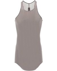 Rick Owens - "ribbed Jersey Tank Top With - Lyst