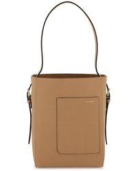 Valextra - Leather Mini Bucket Bag - Lyst