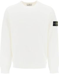Stone Island - Light Sweatshirt With Logo Badge - Lyst