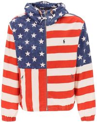 Polo Ralph Lauren - Flag-print Hooded Jacket - Lyst