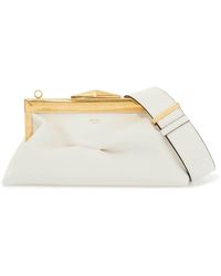 Jimmy Choo - Leather Diamond Frame Clutch - Lyst