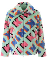 Kirin Eco-fur Peacoat - Blue