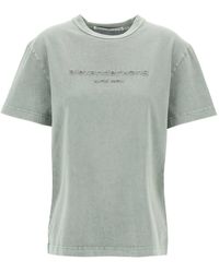 Alexander Wang - "Raised Logo T-Shirt With Emb - Lyst