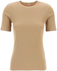 Totême - Ribbed Jersey T-Shirt For A - Lyst
