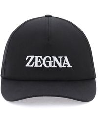 Zegna - Cappello Baseball Con Logo Ricamato - Lyst