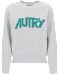 Autry - Sweatshirt With Maxi Logo Print - Lyst