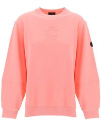Moncler - Crewneck Sweatshirt With Emb - Lyst