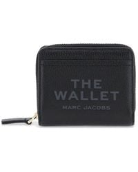 Marc Jacobs - Portafoglio The Leather Mini Compact Wallet - Lyst