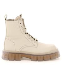 Fendi ' Force' Leather Ankle Boots - Natural