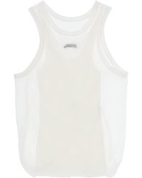 Ann Demeulemeester - 'herlinde' Double-layer Tank Top - Lyst