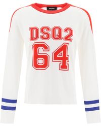 DSquared² - Dsq2 64 Football Sweater - Lyst