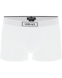 Versace - Intimate Boxer Shorts With Logo Band - Lyst