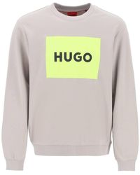 HUGO - Duragol Logo Box Sweatshirt - Lyst