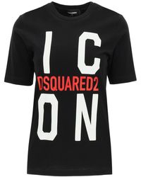 DSquared² Icon Print T-shirt - Black