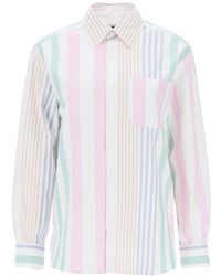 A.P.C. - Sela Striped Oxford Shirt - Lyst