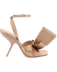 Ferragamo - Sandals With Asymmetric Bow - Lyst