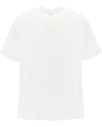 Burberry - Tempah T Shirt With Embroidered Ekd - Lyst