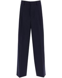 Ami Paris - Loose Fit Pants With Straight Cut - Lyst
