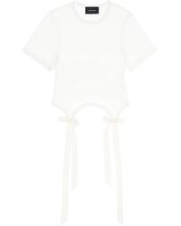 Simone Rocha - Easy T-shirt With Bow Tails - Lyst