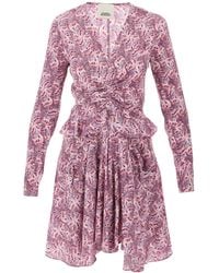 Isabel Marant - Usmara Stretch Silk Mini Dress - Lyst