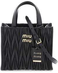 Miu Miu - Matelasse Nappa Leather Handbag - Lyst