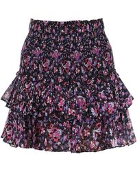 Isabel Marant - Isabel Marant Etoile 'naomi' Organic Cotton Mini Skirt - Lyst