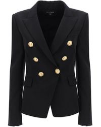 Balmain - Fitted Double-breasted Jacket - Lyst