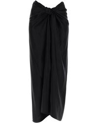 Totême - Toteme "Satin Skirt With Bow Detail" - Lyst