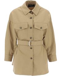 Weekend by Maxmara - Cotton And Linen Vicario Overshirt - Lyst