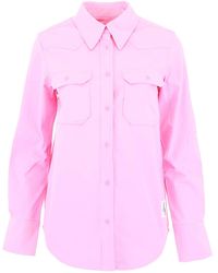 Calvin Klein CAMICIA IN TWILL - Rosa