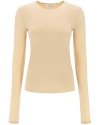 Sportmax - Stretch Jersey Long-Sleeved T-Shirt - Lyst