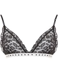 Love Stories Mesh Bralette - Black