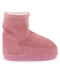 Moon Boot - Icon Low No Lace Suede Boots - Lyst