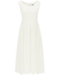 Max Mara Cotton Midi Dress - White