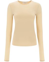 Sportmax - Stretch Jersey Long-Sleeved T-Shirt - Lyst