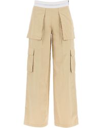 Alexander Wang - Mid-rise Cargo Rave Pants In Cotton Twill - Lyst