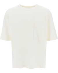 Lemaire - T Shirt Oversize Con Taschino - Lyst