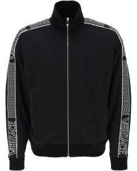 Versace - Techno Allover Track Sweatshirt - Lyst