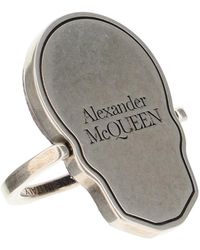 Alexander McQueen Pavé Skull Cardholder Os - Grey