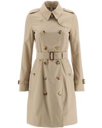 Burberry Chelsea Midi Trench Coat - Natural