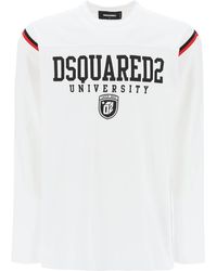 DSquared² - Long Sleeved Varsity T Shirt - Lyst